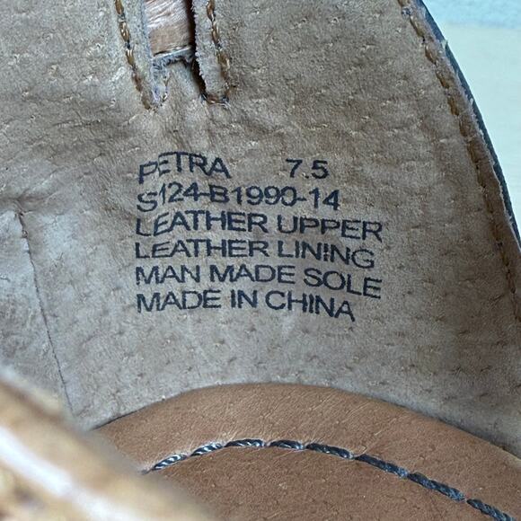 Miz Mooz Petra Wooden Heel Sandals Mod Retro Pinup Fairy Grunge Whimsy Twee 7.5 - Picture 8 of 11